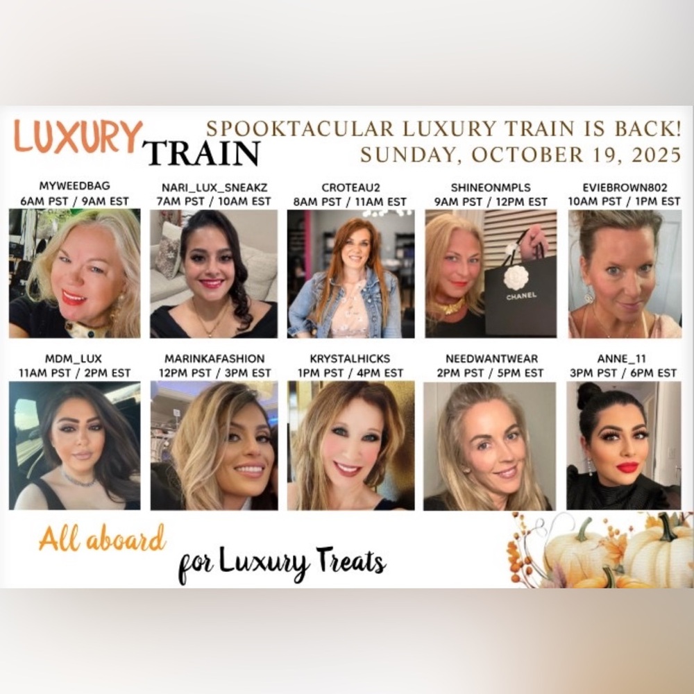 Luxury Train Event Poster with Black and Gold Accents - Picture 1 of 1